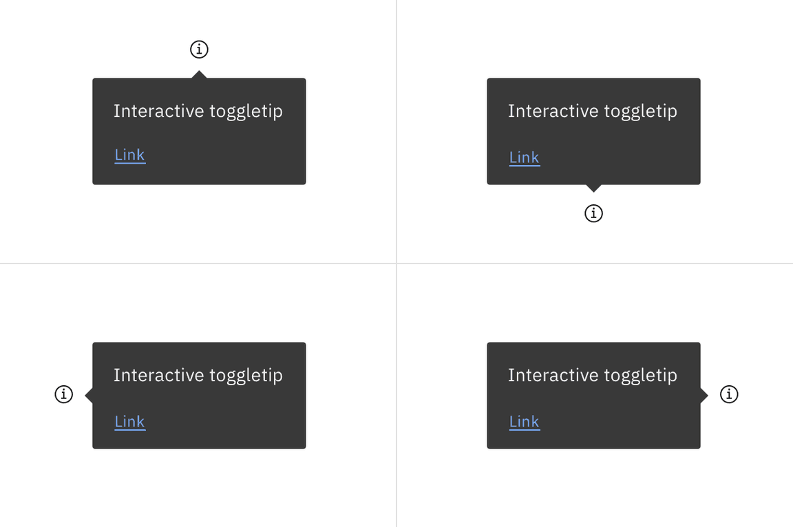 Toggletip placement